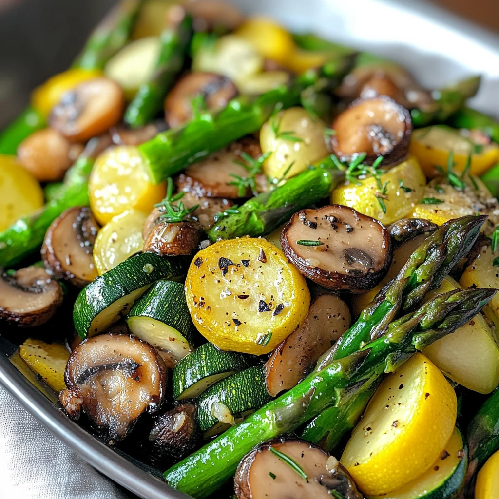 Flavorful Asparagus with Zucchini and Squash