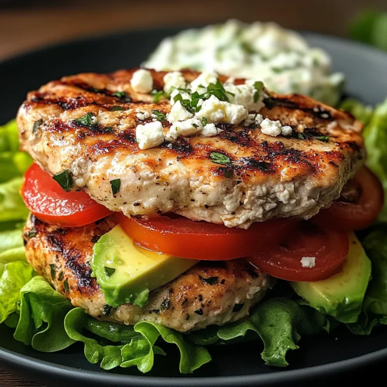 Greek Chicken Burgers