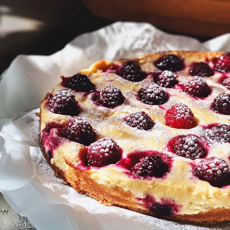 Healthy Berry Cottage Cheese Clafoutis