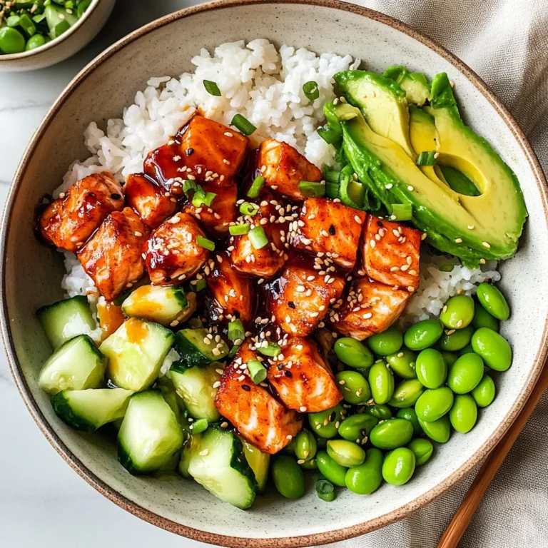 Honey Sriracha Salmon Bowls