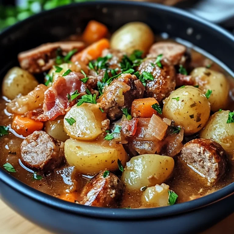 Irish Sausage and Bacon Stew
