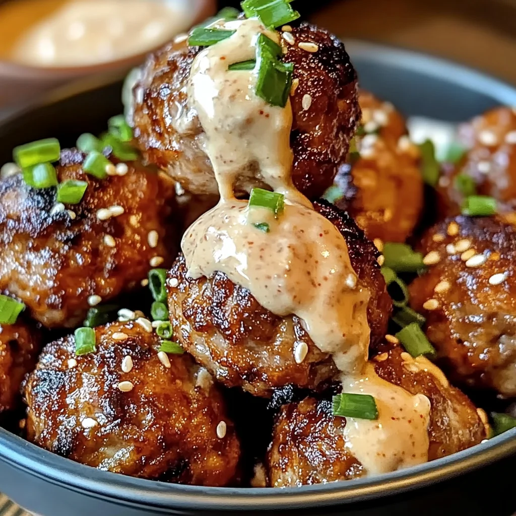 Korean BBQ Meatballs with Spicy Mayo Dip: An Incredible 7-Step Recipe