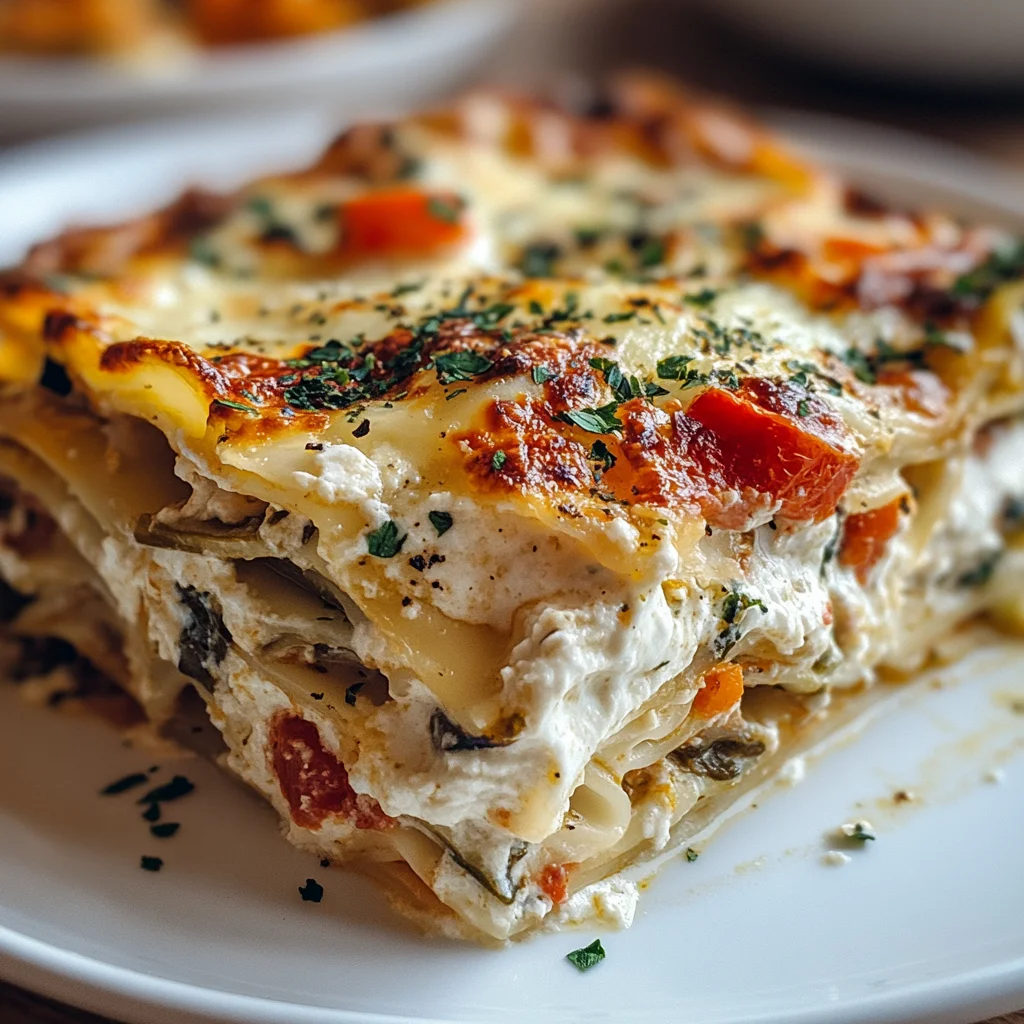 Loaded Veggie White Lasagna