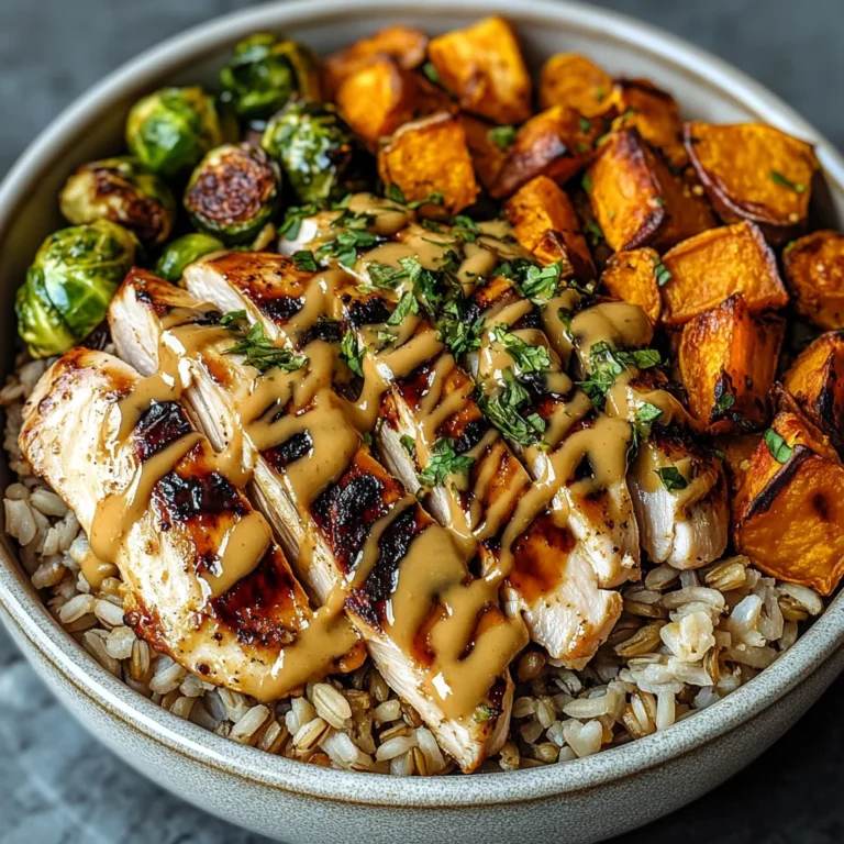 Maple Dijon Chicken & Roasted Sweet Potato Bowls