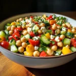 Mediterranean Chickpea Salad with Lemon Vinaigrette: The Best Summer Dish