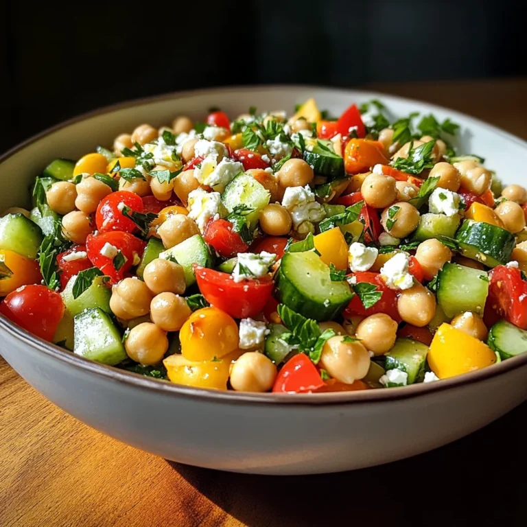 Mediterranean Chickpea Salad with Lemon Vinaigrette: The Best Summer Dish