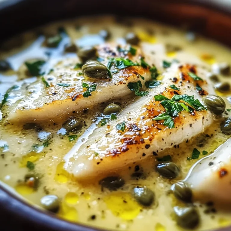Simple Lemon Caper Sauce