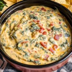 Slow Cooker Queso Spinach Dip