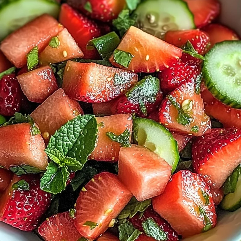 Strawberry Watermelon Salad with Refreshing Honey